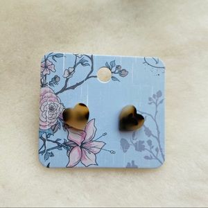 | Dainty Tortoise Heart Earrings | BUNDLE ONLY